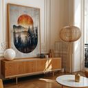 Plakat 30x40 cm - Abstrakcyjny las (2 -0745)
