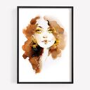 Dziewczyna Słonecznik, grafika w rozmiarze 36x51 cm