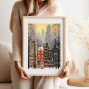 Plakat Zima w Nowym Jorku - format A4