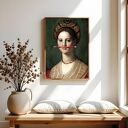Plakat Dziewczyna z ołówkiem 40x50 cm - elegancki plakat do salonu