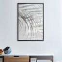 Zestaw 2 plakatów 61x91 cm Szare liście palmy 61