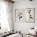 ZESTAW PLAKATÓW 2cz 30x40 cm Białe róże (set198)