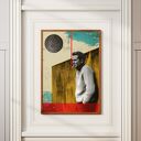 Plakat Marek Hłasko A3 29,7x42 cm - retro kolaż polska literatura