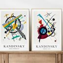 Zestaw 2 plakatów Kandinsky 30x40 cm - abstrakcja (bez ram)