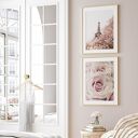 ZESTAW PLAKATÓW 2cz 40x50 cm róże i Wieża Eiffla (set138)