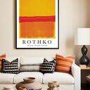 Plakat Mark Rothko Yellow Red Orange 50x70 cm - ciepła abstrakcja na ścianę