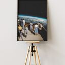 Plakat Spacer - Kolaż Fine Art A3 dla podróżnika