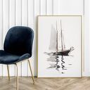 Samotny rejs - plakat 50x70 cm
