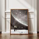 Plakat „Sam w domu” - Kolaż Fine Art A3