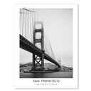 Plakat czarno-biały San Francisco - Most, 40x50 cm - architektura
