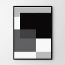 Plakat obraz abstrakcja gray vol. 2 50x70 cm B2