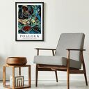 Plakat Jackson Pollock - abstrakcja pouring 50x70 cm