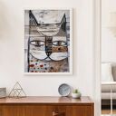 Plakat 50x70 cm Kocur I - ilustracja kota