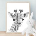 Zestaw plakatów dziecięce Safari 40x50 cm - 3 sztuki, bez ram
