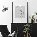 Zestaw plakatów 40x50 cm Akt line art (tryptyk set192)