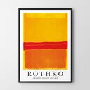 Plakat Mark Rothko Yellow Red Orange 50x70 cm - ciepła abstrakcja na ścianę