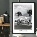 Plakat czarno biały - LAS VEGAS 40x50 cm (8 - 2 0019)