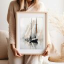 Plakat Żagle 30x40 cm - morski akcent na Twojej ścianie