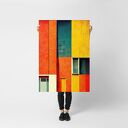 Abstrakcja Budynki - plakat 30x40 cm w kolorowej geometrii
