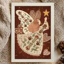 Folklorka i złota gwiazda - plakat A4 21x29,7 cm