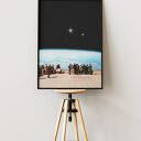 Plakat „Tutaj jestem” - kolaż Fine Art Kosmos