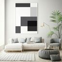 Nowoczesny plakat abstrakcja Gray 50x70 cm B2 Hogstudio