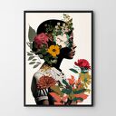 Plakat Kolaż z profilu w formacie 30x40 cm - kobieta (Hogstudio)