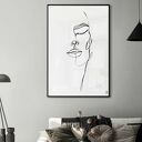 Plakat - 50x70 cm - twarz kobiety (GC - 20 356)