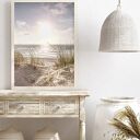 Pejzaże morskie w stylu Hampton - zestaw plakatów 50x70 cm (tryptyk)