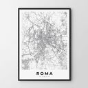 Mapa Rzym - plakat 50x70 cm