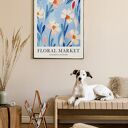Kolorowy plakat kwiaty - format 61x91 cm