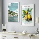 ZESTAW PLAKATÓW 2cz 40x50 cm Pejzaż włoski i cytryny (set113)