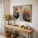 ZESTAW PLAKATÓW 2cz 40x50 cm Pejzaż i Kwiaty (set225)