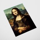 Plakat Mona Lisa z kotem - format 30x40 cm