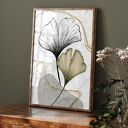 Zestaw plakatów 2 szt. 61x91 cm - liście miłorzębu (abstrakcja botaniczna)