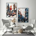 Zestaw 2 plakatów abstrakcyjnych - format 50x70 cm