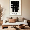 Plakat Soulages Eau - Forte XB - format 61x91 cm