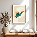 Plakat z jamnikiem 40x50 cm - dekoracja dla miłośniczki psów