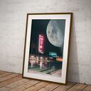 Plakat Pacific Ocean Drive - Kolaż Fine Art A3