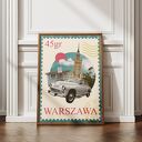 Plakat U nas w Warszawie (50x70cm)