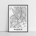 Plakat mapa Madryt 50x70 cm B2 do biura