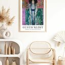 Plakat Gustav Klimt Portret Adele Bloch-Bauer 50x70 cm B2 - elegancka dekoracja ścienna