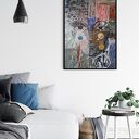 Plakat 30x40 Kryza - abstrakcja twarzy kobiety