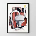 Plakat obraz Abstract Demuth B2 - 50x70 cm