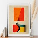 Geometryczna abstrakcja - plakat 50x70 cm do salonu i sypialni
