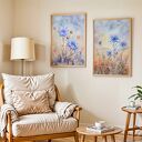 ZESTAW PLAKATÓW 2cz 40x50 cm Delikatne chabry (set219)