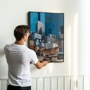 Plakat abstrakcja kolor do wnętrza - format 61x91 cm