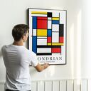 Plakat Mondrian geometria - format 40x50 cm