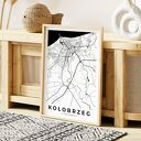 Plakat Kołobrzeg - mapa Kołobrzegu 61x91 cm