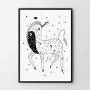 Gwiezdny Jednorożec plakat 40x50 cm